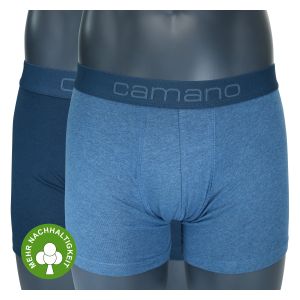 CAMANO Herren Boxer Shorts mit nachhaltiger Baumwolle blau-mix 