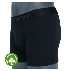 Schwarze Boxer Shorts mit nachhaltiger Baumwolle CAMANO